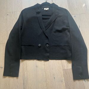 Elan Black Cropped Blazer